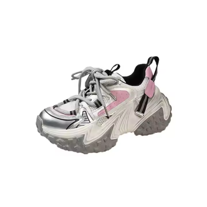 Zapatos deportivos gruesos informales para mujer con logo Dropshipping, estilo cómodo para caminar, zapatos para correr transpirables - 1