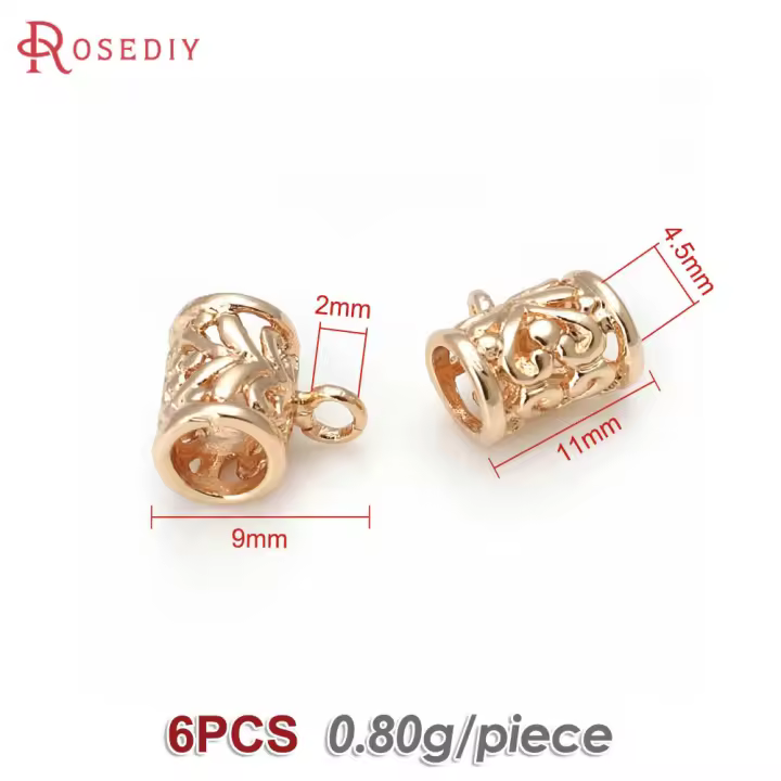 Collares de latón de Color dorado de 18K, pulseras, dijes, conectores, colgantes, cierres, cuentas, conector, suministros para fabricación de joyas, accesorios Diy- - 1