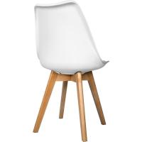 Sillas de Comedor Nórdicas 4 Piezas Diseño con Patas Madera de Haya Almohadilla y Cubierta - details 1
