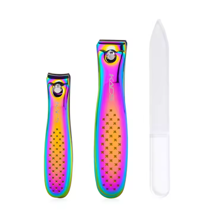KADS Juego de cortaúñas profesional para manicura y pedicura, cortador de camaleón para uñas de los pies y dedos, 3 unidades - 1