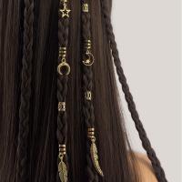 26 Uds. De candados para rastas, anillo hueco para el cabello, trenzado de cabello, cuentas de rastas doradas y plateadas, Clips de Metal para puños, tubos para trenzas de cabello - details 1
