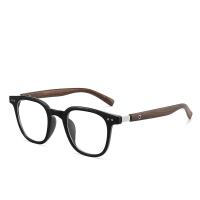 Gafas de madera de grano anti luz azul para hombres y mujeres, bloqueo de rayos azules grandes cuadrados para marcos de gafas de computadora - details 0