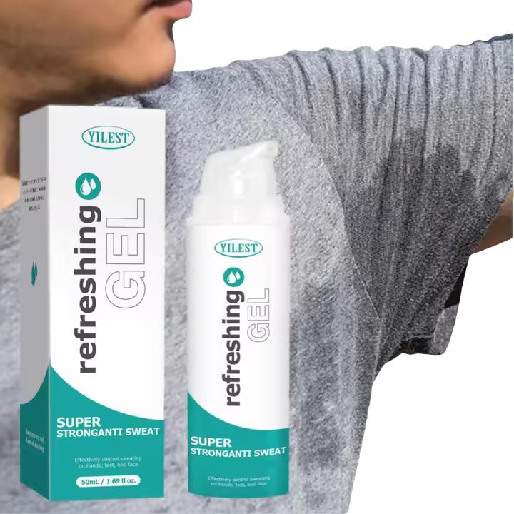 Gel Antitranspirante 50ml Protección para Manos, Pies y Rostro Contra el Sudor Intenso - 1