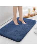 Alfombrilla de baño antideslizante con absorción de agua, alfombra de baño engrosada, alfombra de pelo largo, alfombra de baño duradera lavable a máquina - details 4