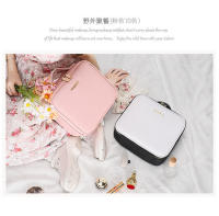 Bolsa de maquillaje LED inteligente con espejo para mujer, estuche de cosméticos de viaje profesional de cuero PU, impermeable, de gran capacidad, nuevo - details 16