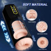 Masturbador masculino automático, taza telescópica para mamada, Vagina, Juguetes sexuales para adultos, copa de pistón para hombres, Ipx8 - details 3