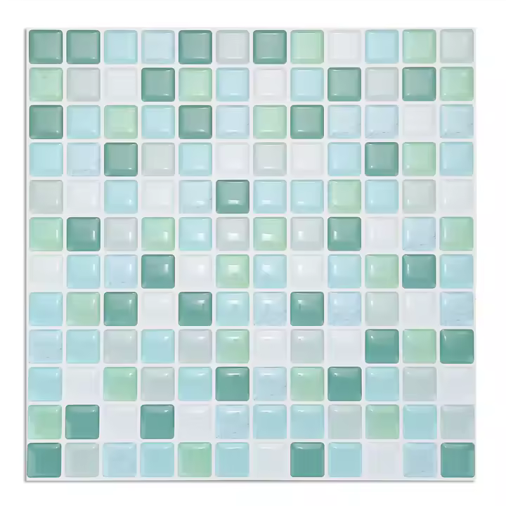 Autoadhesivo 3D azulejo pegatina de pared DIY cocina baño decoración del hogar papel tapiz # yjc0001 - 1