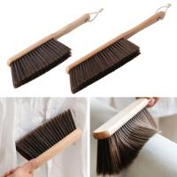 Cepillo de cerdas de madera Natural, molinillo de barra de escritorio antiestático, cepillos de limpieza de café en polvo, escoba de barrido para cama doméstica, 1 ud./2 uds. - details 1