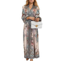 Vestido de Moda Elegante con Cuello en V y Manga Larga para Mujer 2025 - details 13