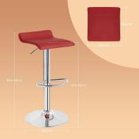 Taburetes de Cocina Giratorios 360° Altura Ajustable con Reposapiés Taburetes Altos con Asiento PVC para Comedor, Salón y Cafetería Negro+Negro - details 20