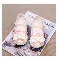 Zapatos de cuero de tacón alto para niñas, zapatos de vestir de moda con lazo doble, Boda de Princesa, fiesta, tacones altos - details 8