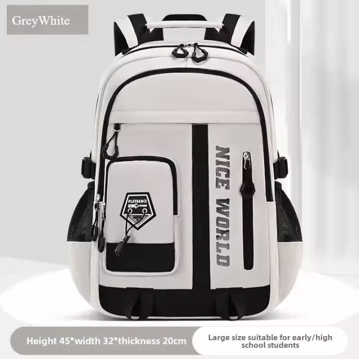 Mochila escolar para adolescentes para niños y niñas, mochila grande y fresca para estudiantes con muchos bolsillos, mochilas para escuela secundaria universitaria - 1