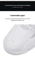 Deportes informales de alta calidad para hombre con parte superior de malla transpirable, suela elástica de PVC, zapatos cómodos para caminar, zapatos de gran tamaño para el verano - details 6