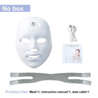 Máscara De Luz LED Para El Rostro Con Carga USB 7 Colores Terapia Fotónica Belleza Anti-Edad Rejuvenecimiento Piel Blanqueadora Cuidado De La Piel - details 15