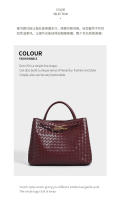Nuevo Bolso de Mujer Tejido con Hebilla de Cuerda de Metal Bolso de Mano Portátil Retro - details 7