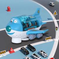 Avión eléctrico de juguete para niños, modelo de avión de coche, simulación de música, juguete de tráfico para niños, regalos de Navidad para niñas - details 1