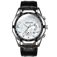 Hombre calendario a prueba de agua brillante reloj no mecánico con esfera grande - details 13