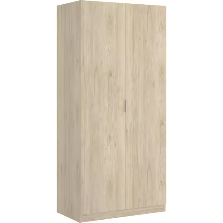 Armario ropero 2 Puertas, Madera de ingeniería, 81x184x52 cm - 1