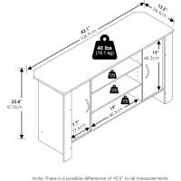 Mueble para TV y Centro de Entretenimiento, Blanco - details 1