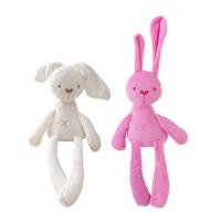Muñeca De Conejo De Tela De Peluche De Dibujos Bonitos, Juguetes Para Niños, Regalo De Cumpleaños, Cochecito Para Bebés - details 0