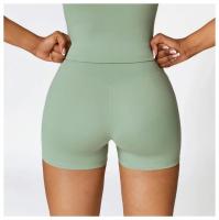 Pantalones cortos de Yoga para mujer, mallas de cintura alta de Color sólido, suaves, ajustados, deportivos, de compresión - details 13