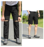 Pantalones de senderismo de secado rápido para hombre, pantalones de pesca ligeros convertibles, pantalones de trabajo Cargo con cremallera - details 8