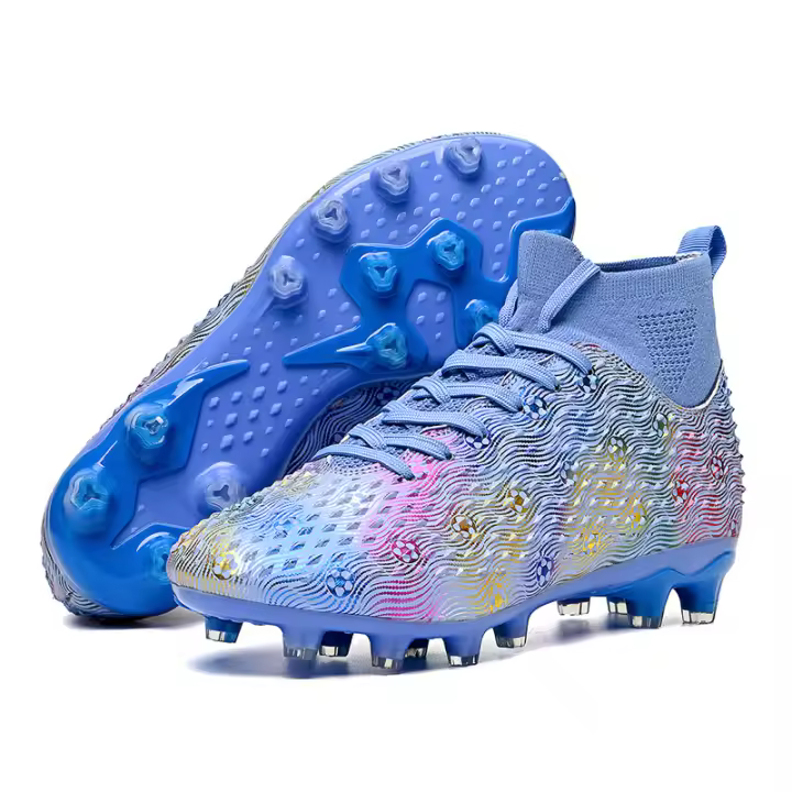 Las zapatillas de fútbol transpirables de caña alta para hombre y mujer son antideslizantes y resistentes al desgaste. - 1