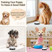 Timbre de Lata de Mesa Llamada de Campana de Mão para Mascotas Juguete de Campana de Comida de Navidad - details 7