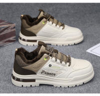 Terciopelo superior de piel caliente top bajo plataforma deportiva aumento de altura retro patchwork color cordones zapatos casuales para hombre - details 6