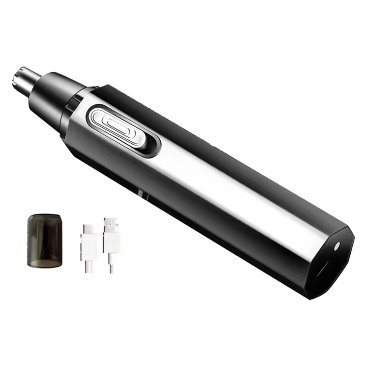 Recortador de pelo de nariz para hombres, recortador de pelo de Nariz de oreja recargable por USB, herramienta de recorte profesional, recortador de pelo de nariz eléctrico-A - 1