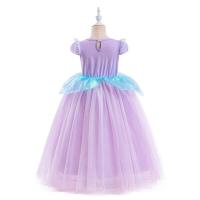 AmyStylish Niñas Princesa Sirena Ariel Cosplay Halloween Fiesta de Cumpleaños Verano Playa Vacaciones Vestido - details 86