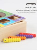 Juego Montessori de clasificación de colores para niños, juego de gusanos de captura, juguetes educativos tempranos para el - details 7