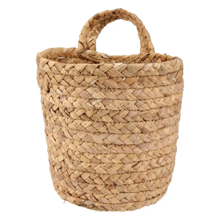 Cestas de Ratán Colgantes Maceta de Flores para Interiores y Exteriores - 1