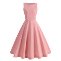 Vestido estilo verde de color sólido para mujer primavera/verano 2025 - details 1