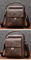 Canguro-Bolso de hombro Vintage para hombre, bandolera de cuero dividido, novedad de 2020 - details 2