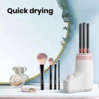 Secador de brochas de maquillaje, máquina de secado rápido automático multifunción, con temperatura y tiempo ajustable, tipo C, color blanco - details 6