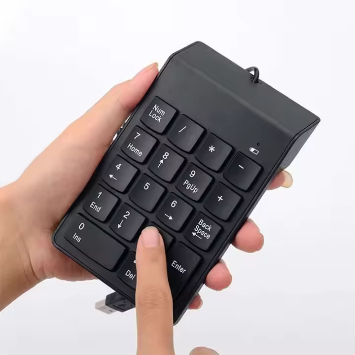 Teclado numérico Universal, tecla de número de cable USB para ordenador portátil, escritorio, PC, teclado numérico de 18 teclas, contador - 1