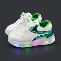 Zapatillas deportivas con luces LED para niños y niñas, zapatos para correr, zapatillas de Velcro antideslizantes luminosas para exteriores - details 2