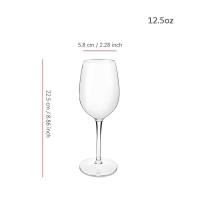 Copas de Vino de Plástico Tritan Unas 12.5 Oz Ideal para Celebraciones al Aire Libre, Bodas y Cumpleaños Paquete de 2/4 - details 0