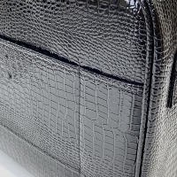 Bolsa de cosméticos impermeable con patrón de cocodrilo para mujer, estuche de maquillaje de tatuaje de viaje de gran capacidad, PU, nuevo - details 9