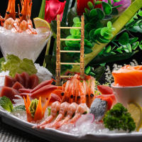Escalera de bambú para exteriores, dispositivo de alimentación de sashimi, mini bandeja de sushi, artículos decorativos, pasamanos de templo - details 2