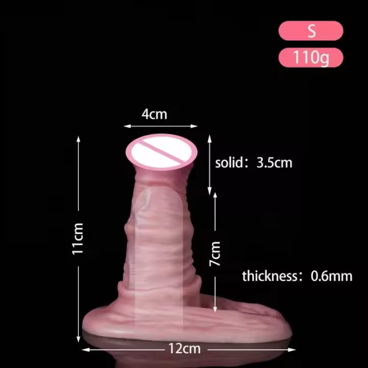 Leten-funda de consolador hueca gruesa alargada de silicona para hombre, productos sexuales eróticos para gays y lesbianas, 18+ - 1