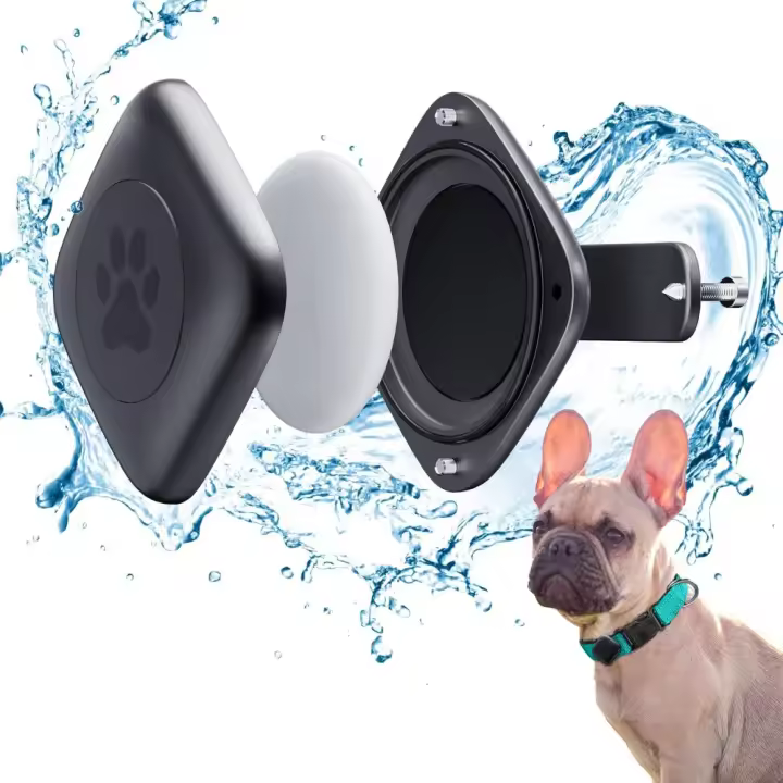 Soporte para Collar de Mascota para Apple AirTag Pequeño, Duradero, Metal, Impermeable IPX8 - 1