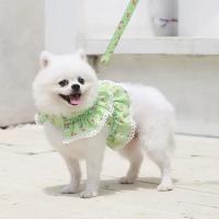 Conjunto de Correa de arnés para Mascotas Ajustable con Encaje Floral Ropa de Perro Linda para Cachorros Accesorios de Arnés para Perros - details 20