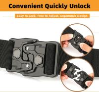 Nuevo estilo Cinturón informal de punto para hombre Diseño innovador de desmontaje rápido, cinturón táctico con hebilla de aleación, estilo informal para exteriores, desplazamientos, informal - details 2