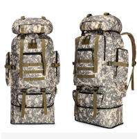 Mochila táctica militar de 100l para hombre, bolsa de ejército para senderismo al aire libre, Camping, escalada, Trekking, bolsas deportivas de montaña, XA106Y - details 4