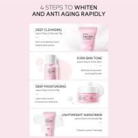4 unids/set conjuntos de cuidado de la piel productos de crema limpiadora tóner Facial cuidado hidratante protector solar antienvejecimiento - details 9