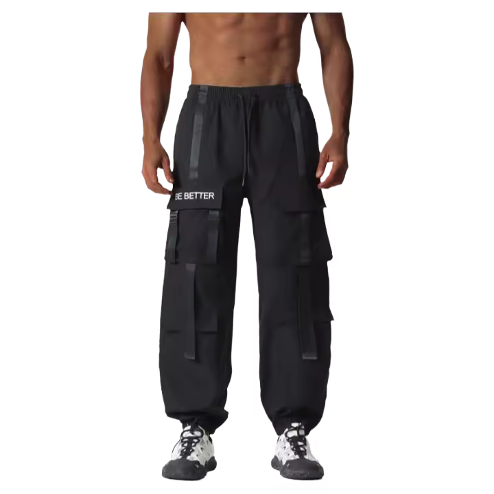 Los pantalones de trabajo sueltos de la marca de moda de verano para hombres están de moda y son relajantes. - 1