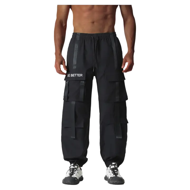 Los pantalones de trabajo sueltos de la marca de moda de verano para hombres están de moda y son relajantes. - 1