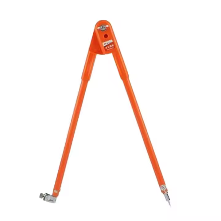 Brújula para carpintería, herramienta de marcado de precisión, tamaño S 25cm o L 40cm para contornos, círculos, marcado de bordes, naranja - 1